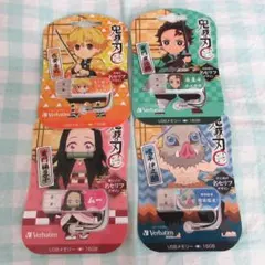 鬼滅の刃 USBメモリ 16GB 4個セット 炭治郎 禰豆子 善逸 伊之助