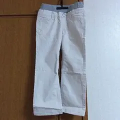 MPS❤　size110 ホワイト ストレートパンツ グレーウエスト【8の日】