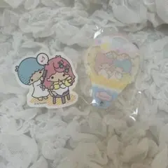 キキララ リトルツインスターズ カスタムアクリルチャーム アイスクリーム シール