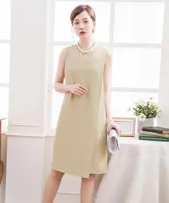 パーティードレス　ワンピース レース 袖なし 膝丈　結婚式  謝恩会 お呼ばれ