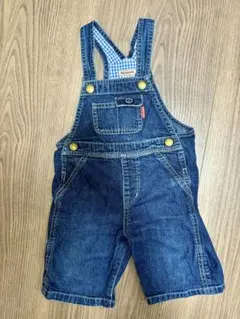 MIKIHOUSE ミキハウスのデニムオーバーオール Mサイズ80センチ