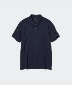 UNIQLO ユニクロ　ドライカノコポロシャツ（半袖）ネイビー　紺色　L 美品