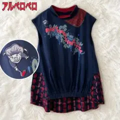 希少　アルベロベロ　オレボレブラ　チュニック　ドッキング　刺繍　ブタさん　日本製のサムネイル
