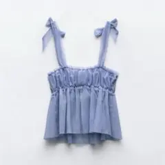 ZARA チュールキャミソール ブルーのサムネイル
