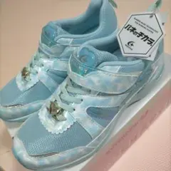 【新品未使用】ムーンスター 22.5cm 女の子 サックス