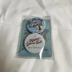 ディズニー　ミセスグリーンアップル　ステッカー缶バッジセット