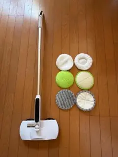 美品GOBOT 回転フローリングクリーナー　パッド6枚付