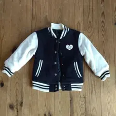 ブラック/ホワイト ジャケット 110サイズ