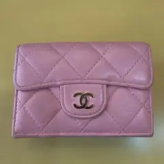 ♡CHANEL♡マトラッセ 三つ折り財布 ピンク♡のサムネイル