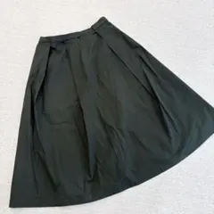 イネド　膝丈スカート　ブラック　サイズ2 Mサイズ相当　春夏