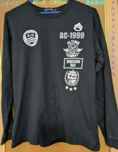 【BLUE CROSS】 ブラック 長袖Tシャツ L