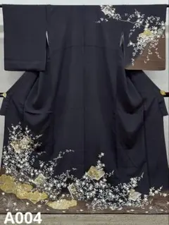 訪問着 付け下げ 刺繍 金彩 鳥 正絹 X483 - メルカリ