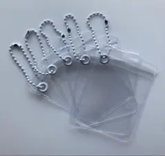 キャンディバッグ5枚6㎝×8㎝【ホワイト】チェーンボール付き