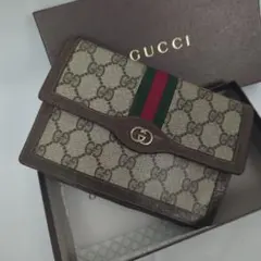 GUCCI オールド グッチ シェリーライン GG柄 ミニ ポーチ