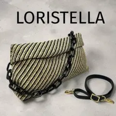 LORISTELLA 2WAY カゴ風ショルダーバッグ チェーン イタリア製のサムネイル