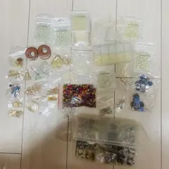ハンドメイド資材 まとめ売り ビーズ パール アクセサリーパーツ 金具 大量