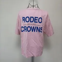 ロデオクラウンズワイドボウル　半袖Tシャツ　バックプリント　フリー　ピンク系のサムネイル