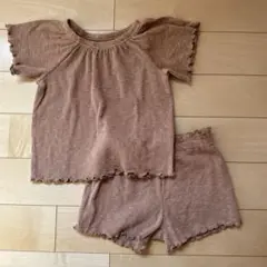 エイチアンドエムベビーセットアップ茶色90