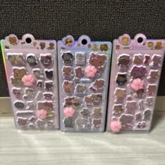 ハローキティ 立体シール 3シートセット