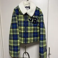 【新品未使用】Jack Bunny!!中綿ジャケット ボア襟チェック柄 サイズ2のサムネイル