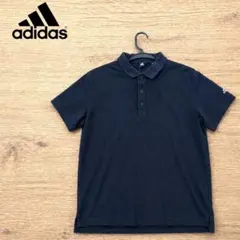 adidas 黒 ジャージ L ポロシャツ　シャツ　アディダス　半袖　トップス