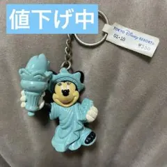 2001年 東京ディズニーランド自由の女神 ミッキー キーホルダー タグ付き