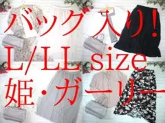 25-5822 レディース服まとめ売り 姫ガーリー　25着・バッグ1点　L/LL