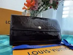 ルイヴィトン モノグラム 長財布 ヴェルニ アマラント