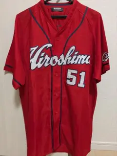 【極美品】広島東洋カープ 旧ハイクオリティユニフォーム 鈴木誠也 XL