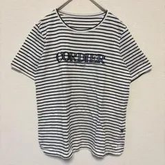 【CORDIER コルディア】Tシャツ　カットソー　ボーダー柄　42号【B58】のサムネイル