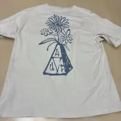 HUF グレー Tシャツ Lサイズ 花デザイン