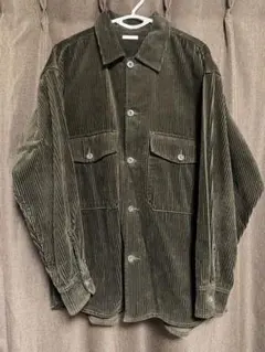 GU コーデュロイCPOシャツ　ブラウン