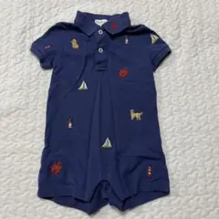 Ralph Lauren ネイビー ロンパース 6M