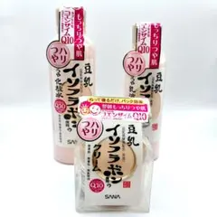【新品未開封】サナ なめらか本舗 ハリつや 化粧水 乳液 クリーム 3点セットのサムネイル