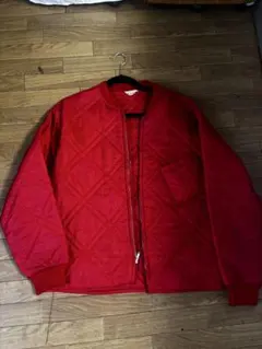 【50's】キルティング中綿ブルゾン　レッド　vintage USAハンティング
