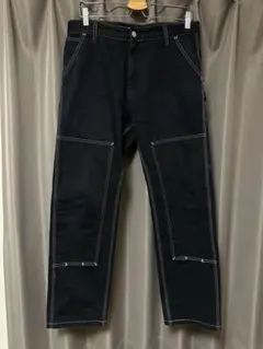 Carhartt ブラック ダブルニー　ワークパンツ