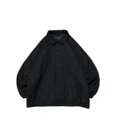 【美品】USED 00s 中綿キルティング ナイロン コーチジャケット BLK