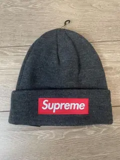 Supreme New Era® Box Logo Beanie グレー