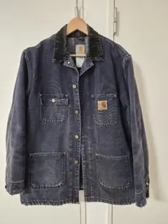 美品 90s カーハート カバーオール エドウイン期 XL 黒 チョアコート