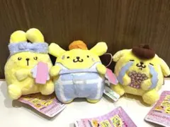 ポムポムプリン ラウンドワン限定 マスコット 全3種コンプセット