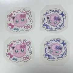 プリン　Don’t Attack Me クリアシール　4枚セット　ポケモン