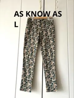 【AS KNOW AS】Lサイズ 花柄 フラワープリント パンツのサムネイル