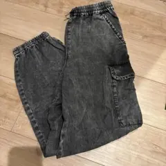 GU カーゴパンツ ケミカルウォッシュ　身長 145-155cmのサムネイル