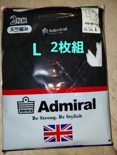 新品未使用　メンズ半袖V首シャツ　黒　Lサイズ　シャツ肌着　紳士肌着　インナー
