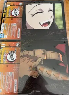 一番くじ　鬼滅の刃　H賞　ミニビジュアルポスター 竈門禰豆子　我妻善逸セット