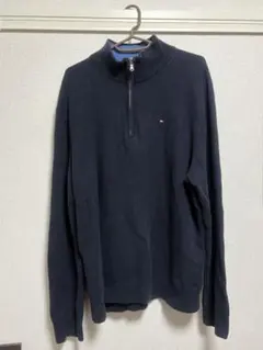 Tommy Hilfiger ハーフジップ ニット セーター ネイビー