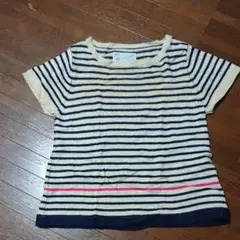 ナチュラルランドリー 半袖 ニット