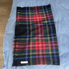 値下げ不可　Johnstons of Elgin チェック ストールのサムネイル