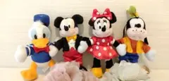 【20周年記念】ディズニーランド　ケーキ　の中の　ぬいぐるみ　セット