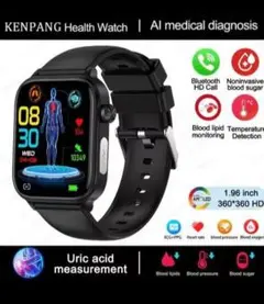 KENPANG スマートウォッチ AI医療診断 ET570-ブラック中古
